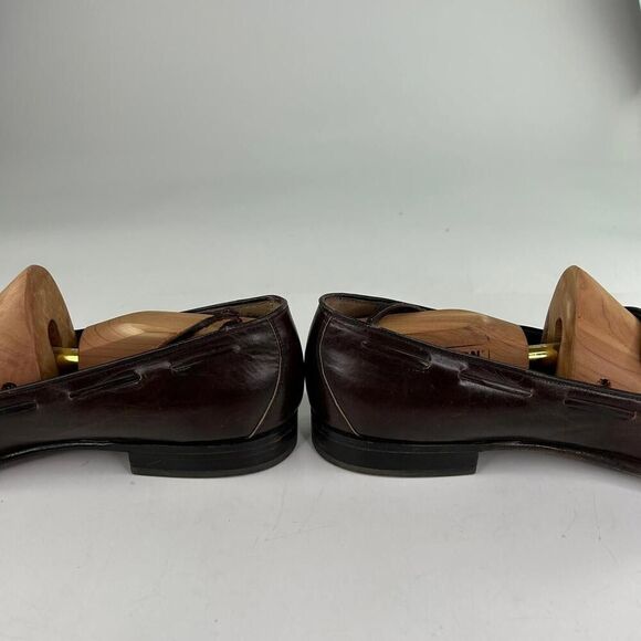 Bally Of Switzerland Adam Loafer Shoes Men US 10.5 B Brown Leather Brogue Tassel main image 8